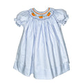 Blue Gingham Smock Dress with Bloomer