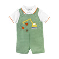 Green Fall Excavator Romper